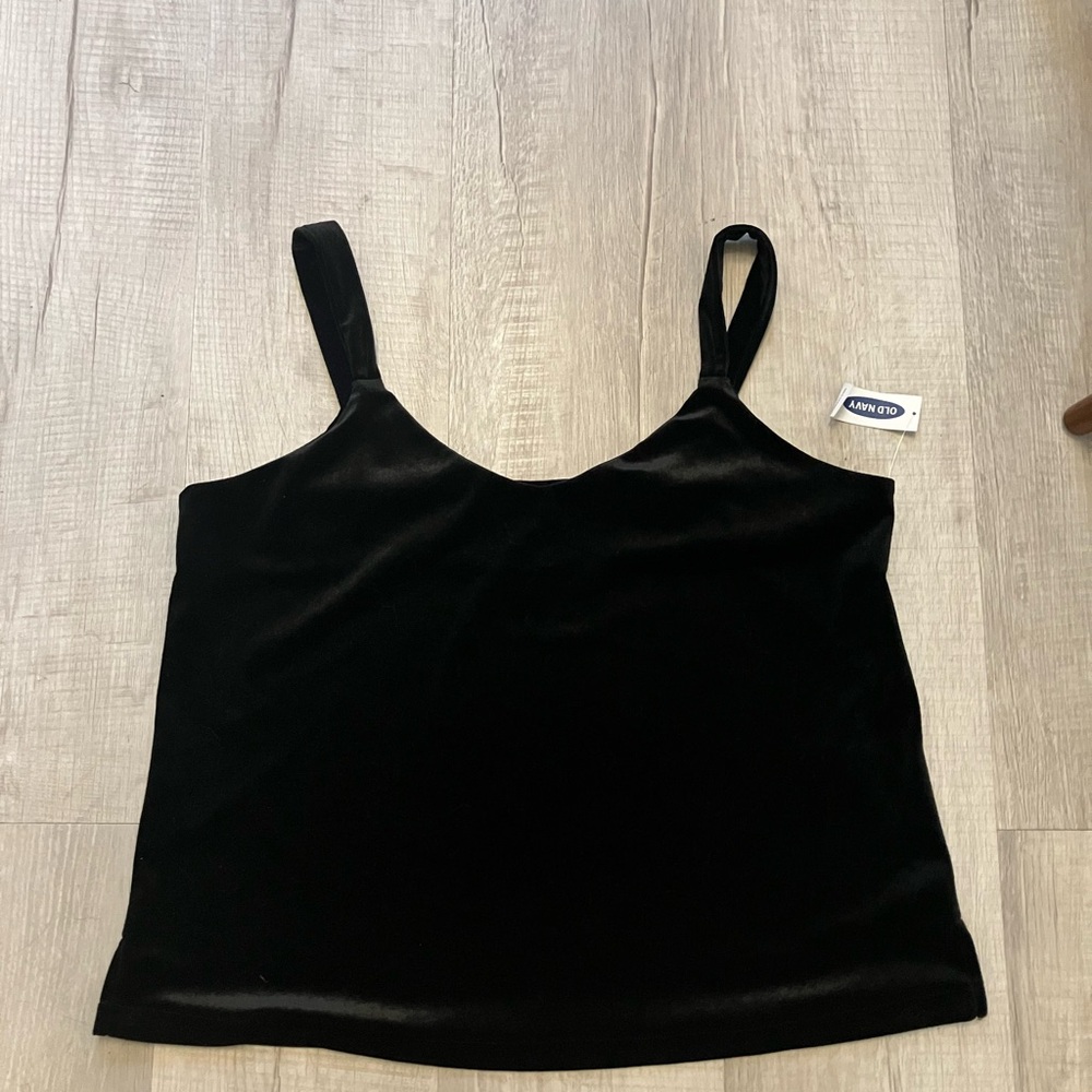 Old Navy - NWT Elegant Black Velvet Women's Tank Top